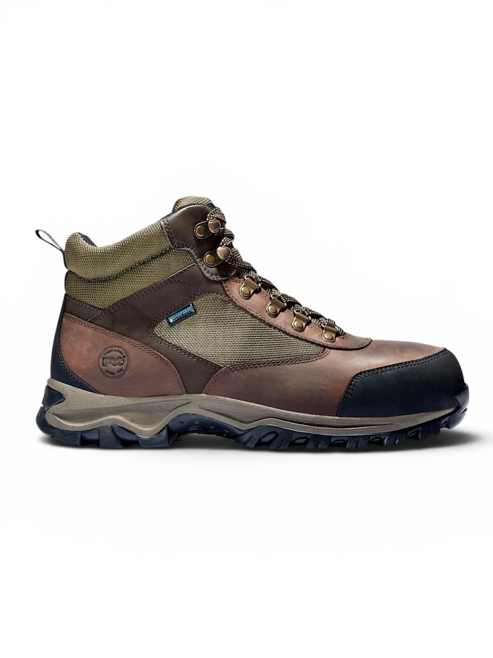 Timberland PRO Keele Ridge Steel Toe Waterproof Work Boots Brown 10.5W